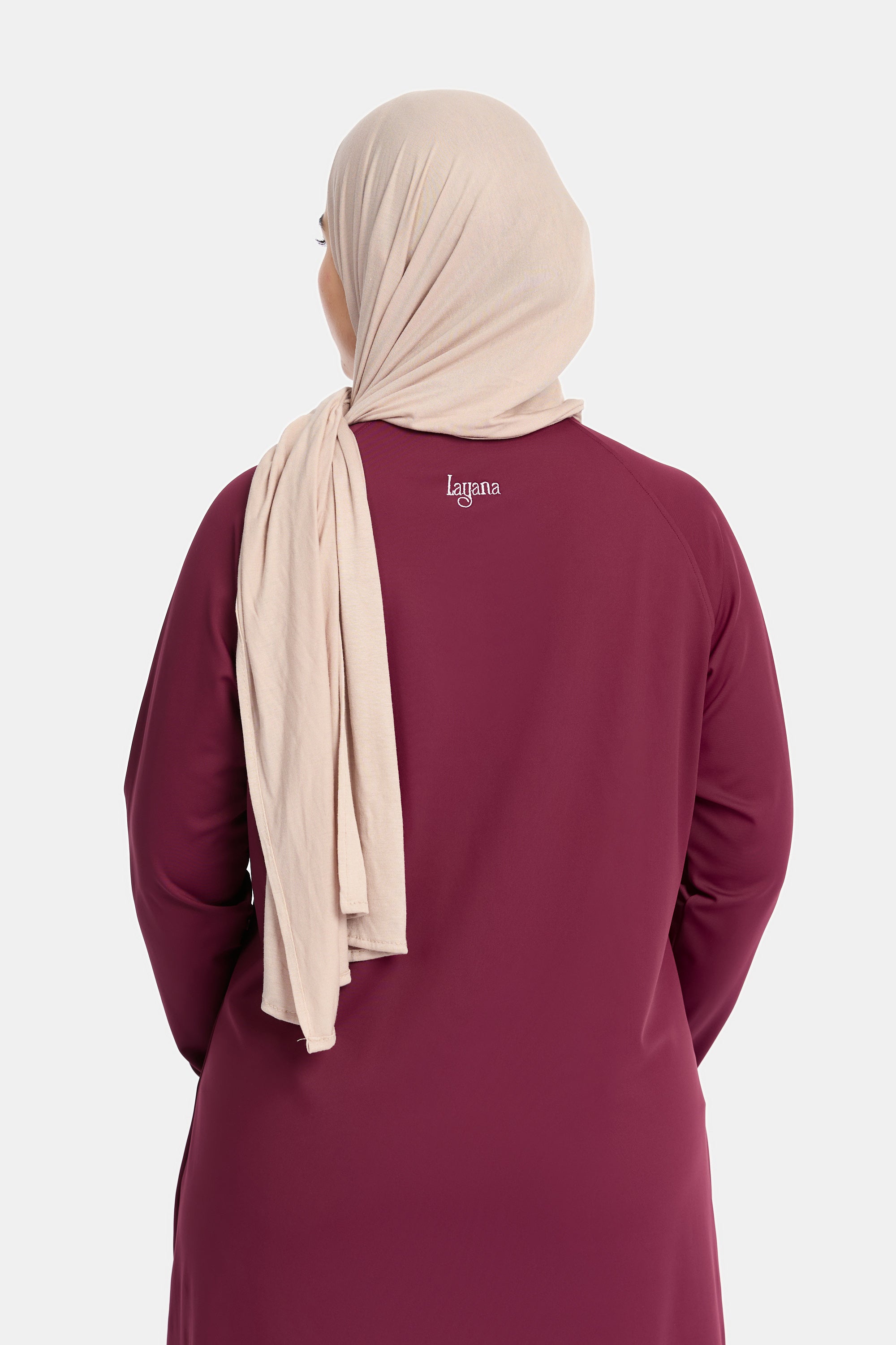 Modest Active Sport Top – Burgundy