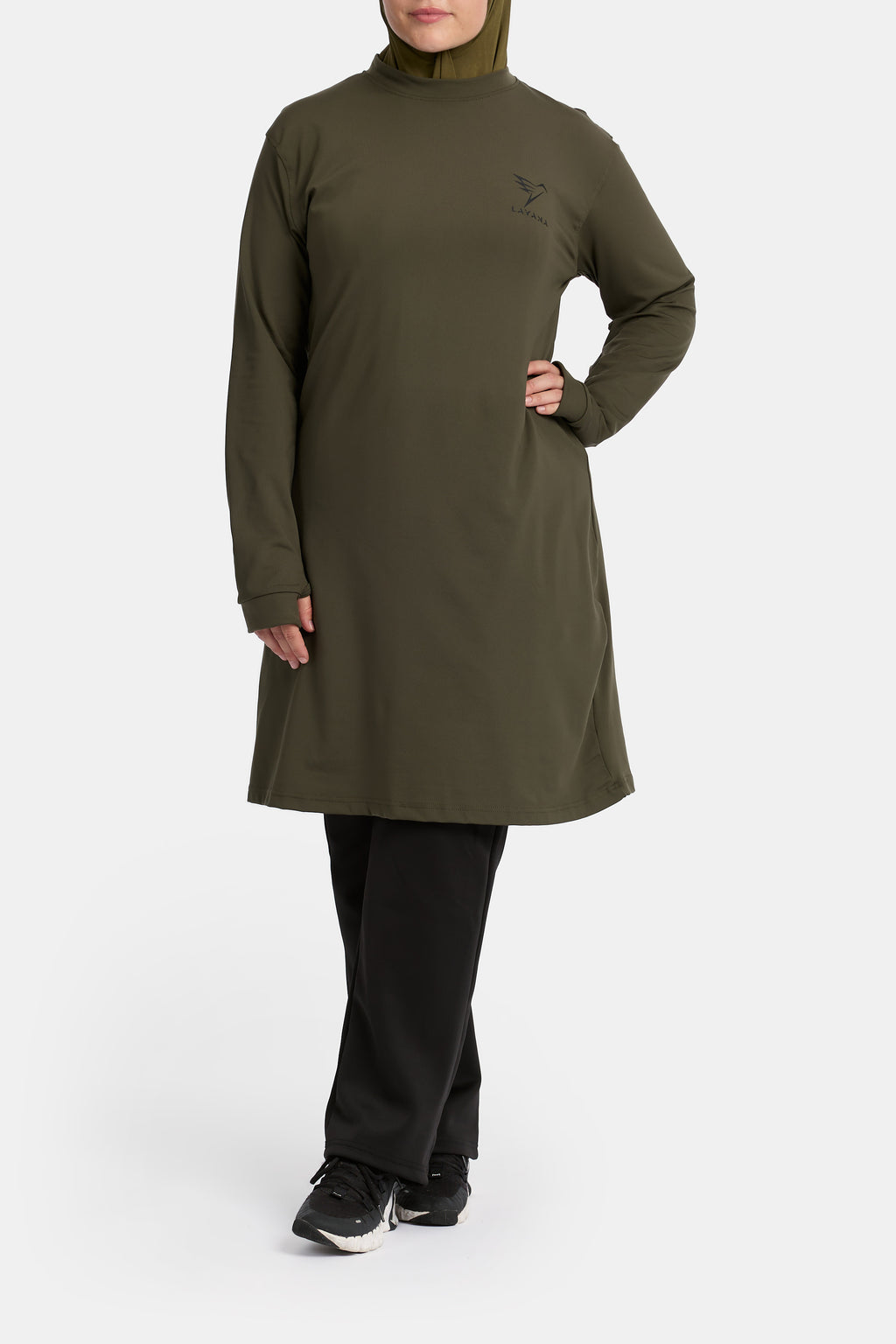 Lichtgewicht oversized T-shirt groen