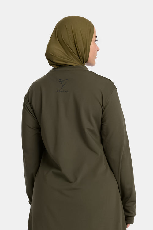 Lichtgewicht oversized T-shirt groen