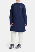 Lichtgewicht oversized T-shirt blauw,